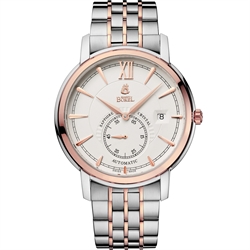 Borel 依波路皇室系列超薄設計白色錶盤男士自動機械手錶 GBR6155W-4829#