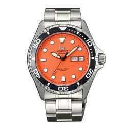 Orient 東方錶Ray Raven 2代200m潛水橙色錶盤男士自動機械手錶 FAA02006M9