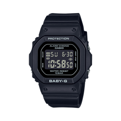 Casio BABY-G BGD-565 系列黑色經典小巧女士防震數碼手錶 BGD-565U-1