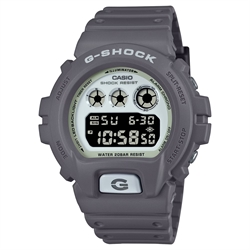 Casio G-SHOCK 6900 系列炫酷超強夜光錶盤灰色數碼手錶 DW-6900HD-8