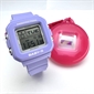 Casio BABY-G＋PLUS 系列可愛小巧方形數位手錶搭配錶殼托座 BGD-10K-6