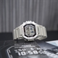 Casio GENERAL LINE 米白色十年電力金屬錶圈數位運動手錶 MWD-110H-8A