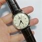 Orient Bambino Date Ⅱ 系列日期顯示白色錶盤真皮表帶男士自動機械手錶 RA-AC0M04Y30B