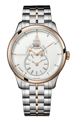 Borel 依波路雅丽系列日内瓦条纹双时区男士自动机械手表 GBR8880T5-28191#