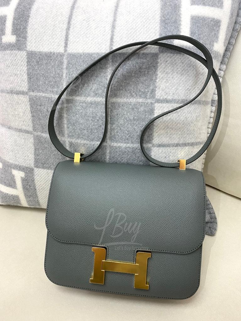 Hermes Vert Amande Epsom Constance Mini 18/19 Handbag Bag