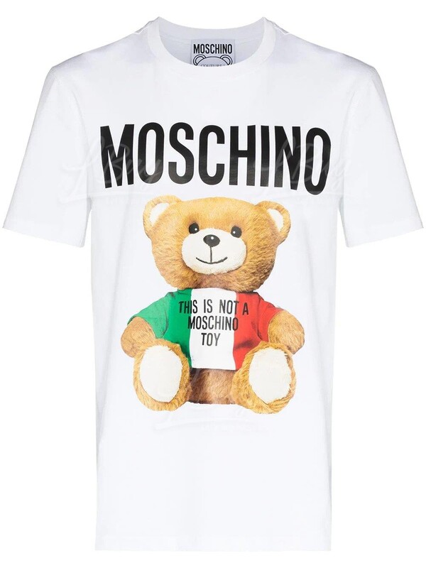 Moschino italy discount flag t shirt