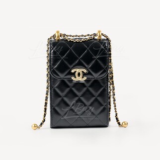Chanel 新款小金球手機鏈袋