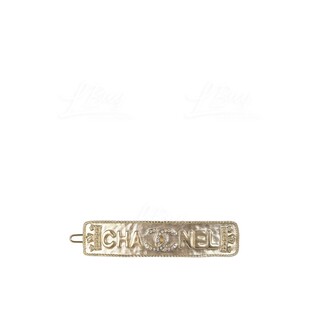Chanel 金色皇冠CC Logo髮夾 AB6653