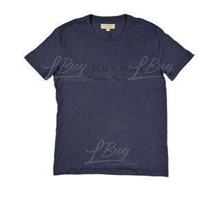 Burberry 黑色Logo短袖T恤 深藍色