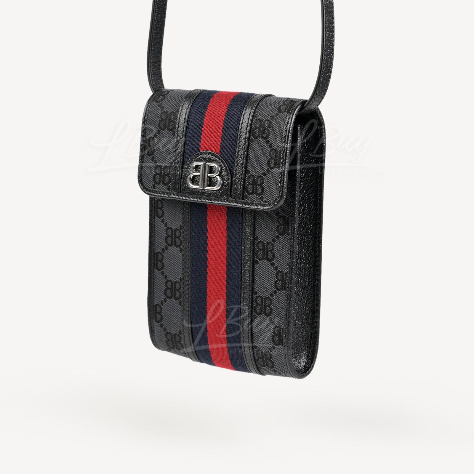 GUCCI-Gucci X Balenciaga The Hacker Project Hacker Phone Bag in 