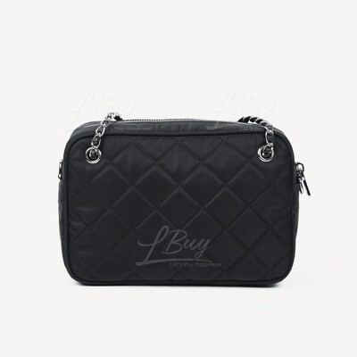 Prada Black Quilted Nylon Women's Crossbody Bag 1BH910 2AS3 F0002