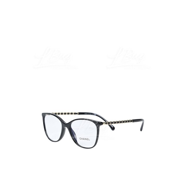 CHANEL-Chanel Timeless Leather Chain Square Eyeglasses