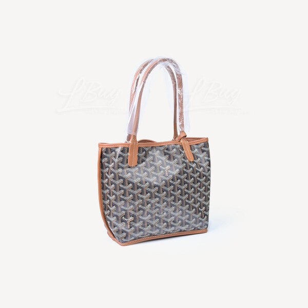 Goyard tote black on sale tan