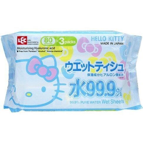 LEC Hello Kitty 保濕濕紙巾補充裝80片x3包