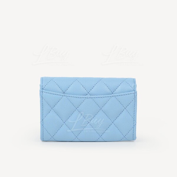 Buy Chanel Blue Caviar Classic Flap Card Holder w/ Box Chanel with the best  price