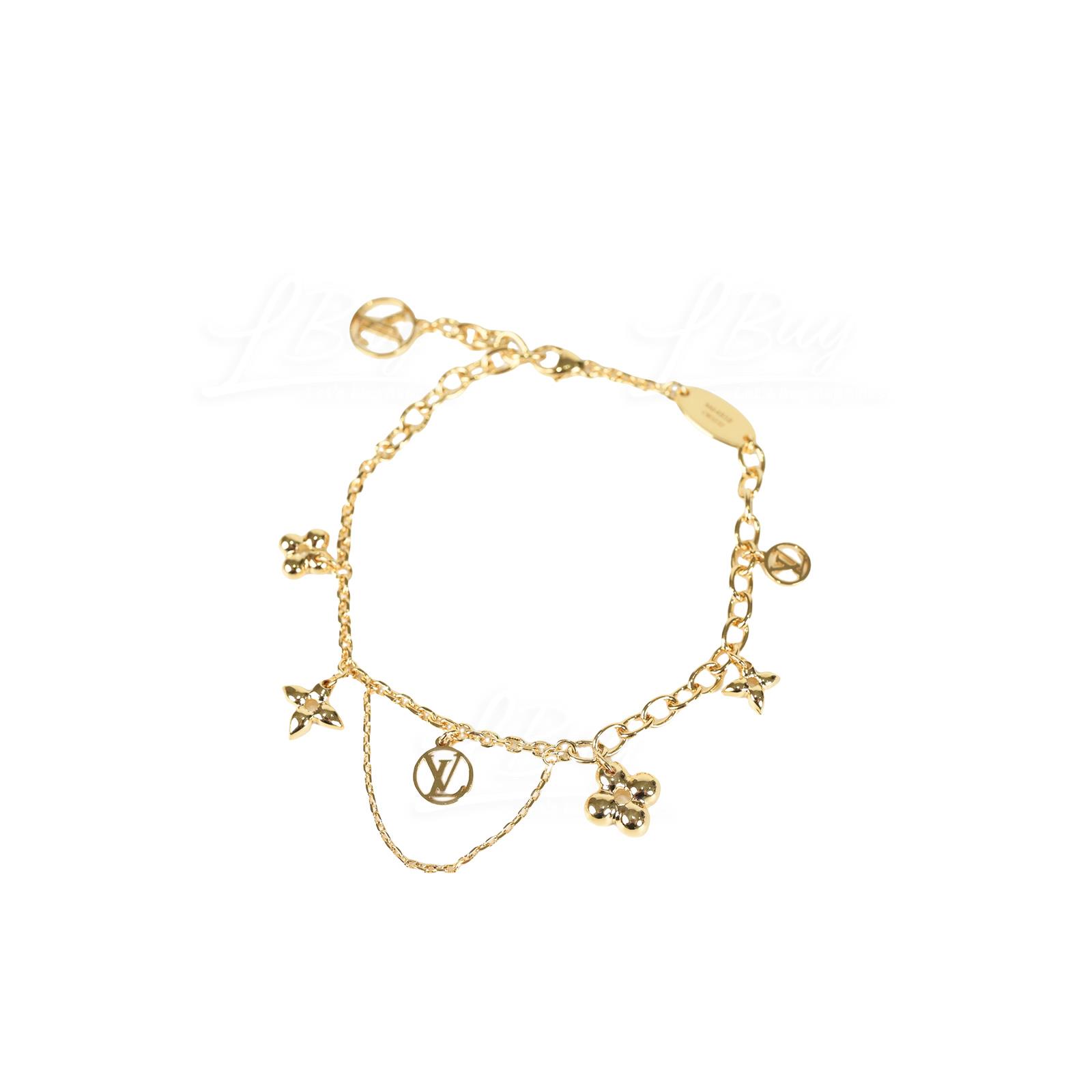 Louis Vuitton LV Blooming bracelet Golden Metal ref.491146 - Joli