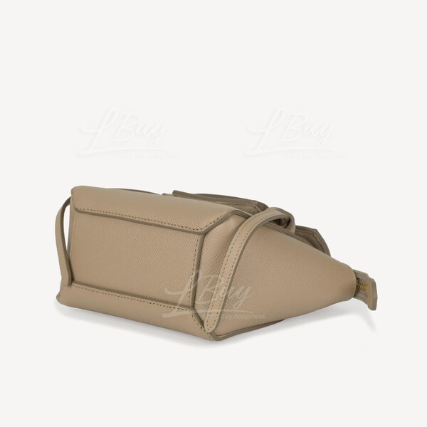 NANO BELT BAG IN GRAINED CALFSKIN - LIGHT TAUPE