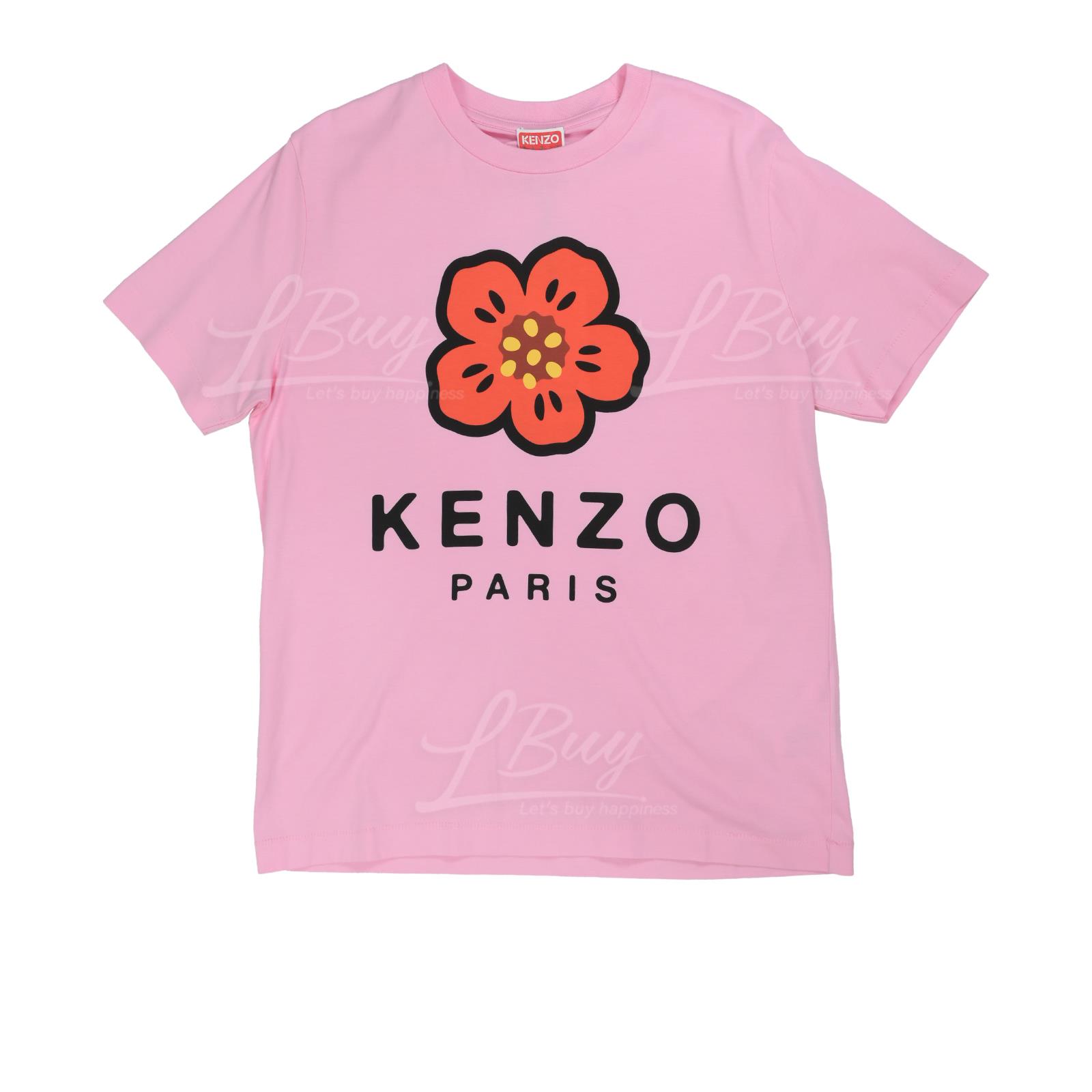 KENZO Boke Flower 海棠花短袖T恤 粉紅色