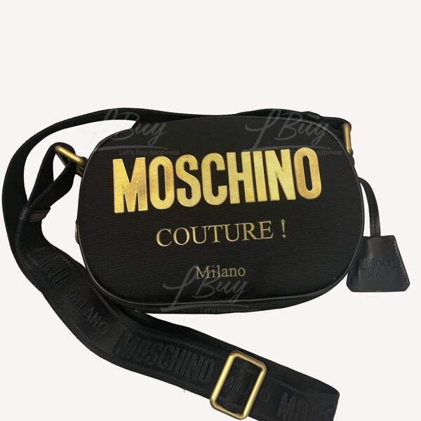 Moschino gold discount letters fannypack