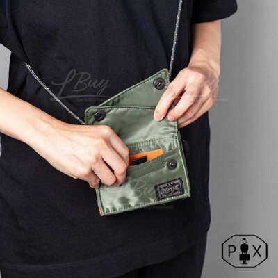 PORTER-Porter PX Tanker Sling Purse (S) 掛繩銀包銀灰色