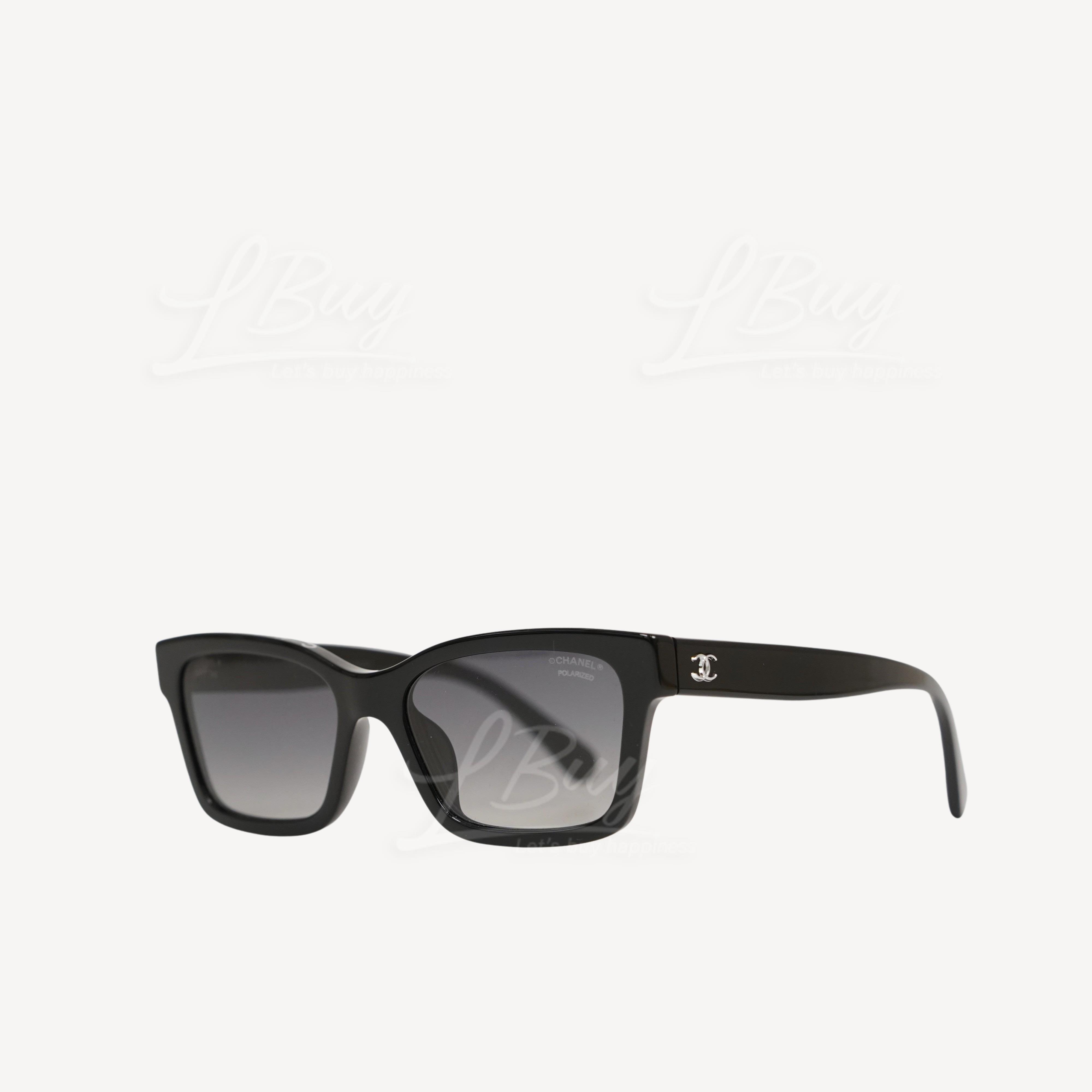 Chanel White Logo Square Sunglasses 0CH5417A