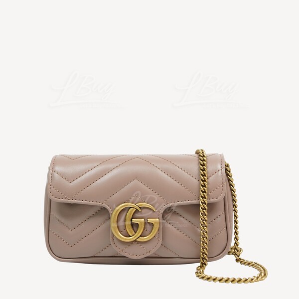 Gucci GG Marmont Matelasse Mini Camera Bag Dusty Pink