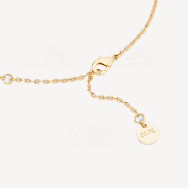 CHRISTIAN DIOR Crystal Pearl Clair D Lune Necklace Gold 1373181 |  FASHIONPHILE