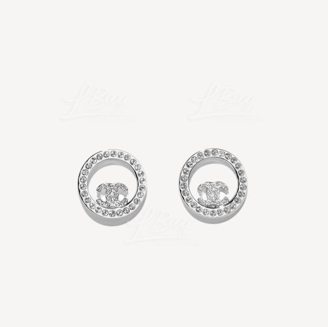Chanel 圓型CC Logo Earrings A96562