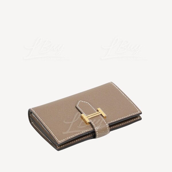 Hermes Chevre Mysore Bearn Card Holder Wallet