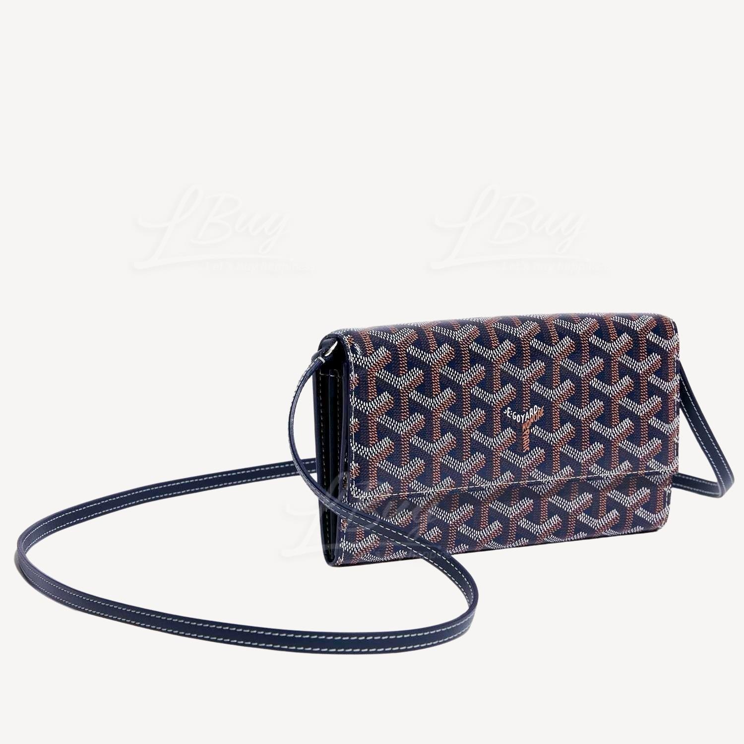 GOYARD Goyardine Varenne Continental Wallet Navy 1224392