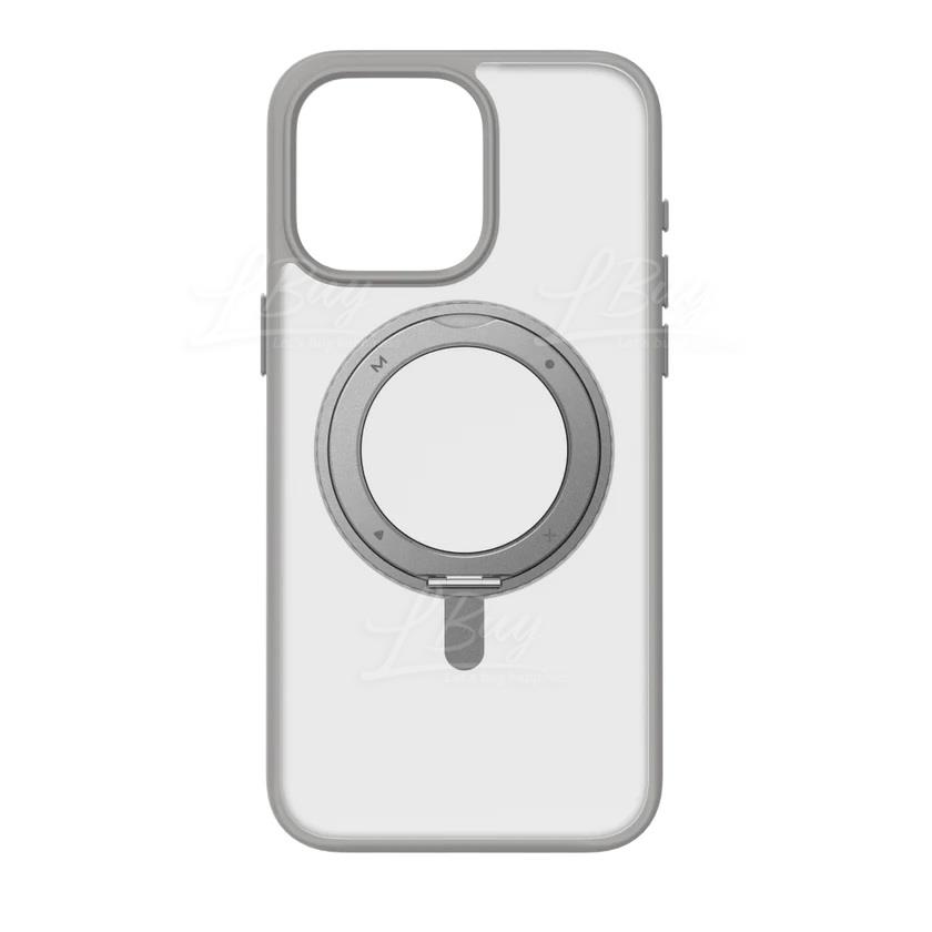 iPhone 15 Pro 防滑可旋轉支架機殻 Roller (MagSafe) 灰色