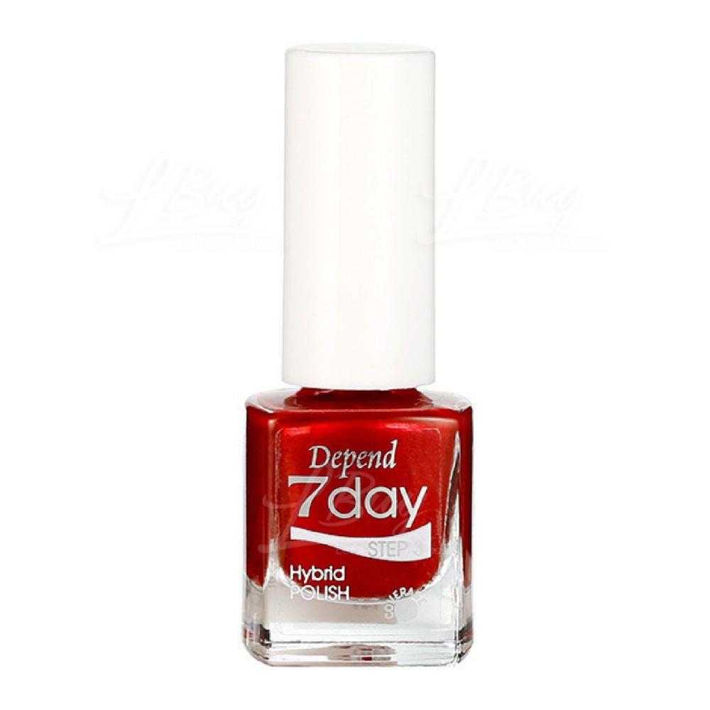 DEPEND 7day 仿GEL甲快乾甲油 7107 珠光鮮紅色 (不透明) 5ml