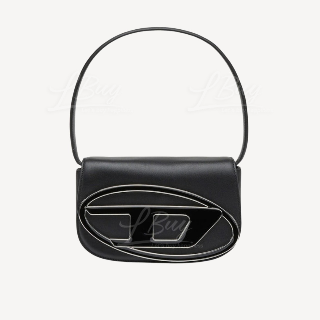 Diesel 1DR Shoulder Bag Nappa Leather Black in Nappa Leather with  Silver-tone - US
