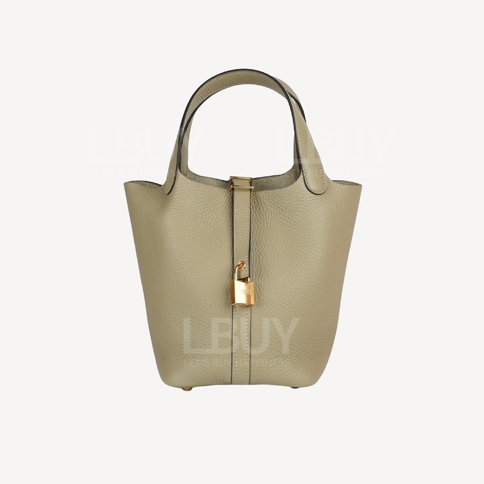 Hermes Picotin Lock 18 Bag 手挽袋 鼠尾草色 金扣