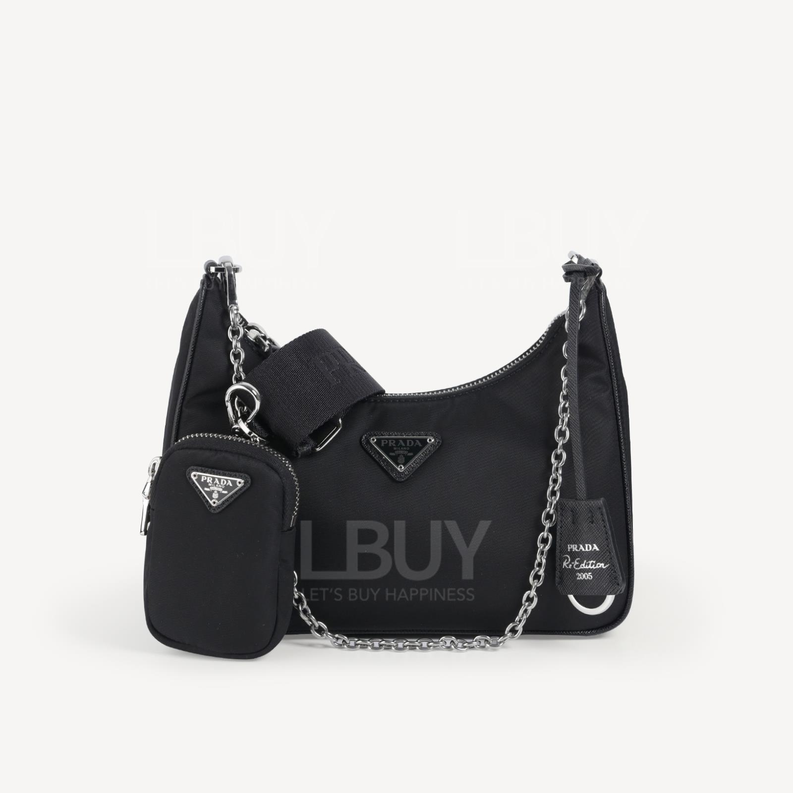 Prada Re-Edition 2005 再生尼龍 3合1 斜揹袋 手袋 1BH204