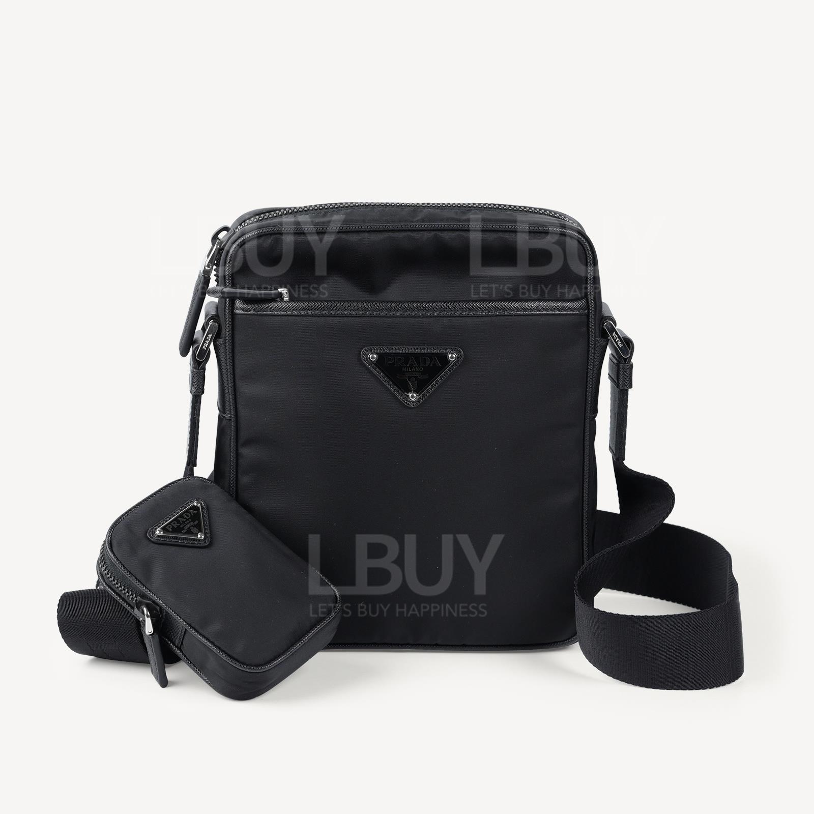 Prada 再生尼龍及Saffiano皮革 2合1 掛肩袋斜揹袋