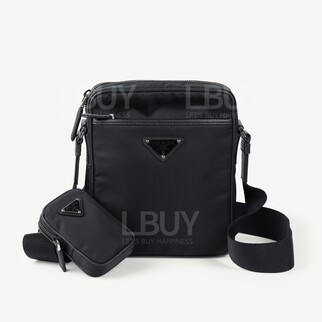 Prada 再生尼龙及Saffiano皮革 2合1 挂肩袋斜背袋