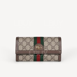 Gucci Ophidia系列GG长款钱包