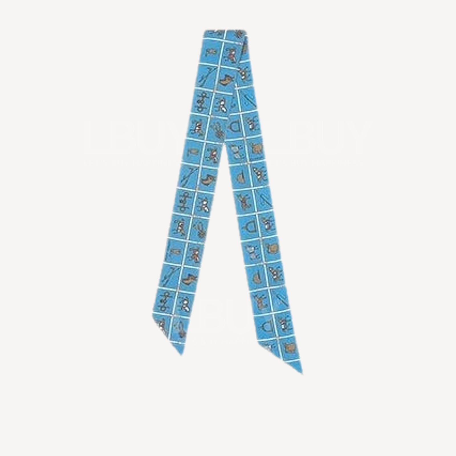 Hermes Couvertures et Tenues de Jour Twilly Bleu Moyen Blanc Rouille