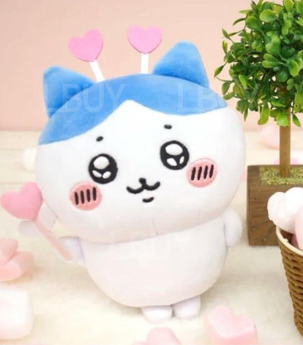 Nagano Chiikawa Potetama系列毛公仔 (心心小八字猫)