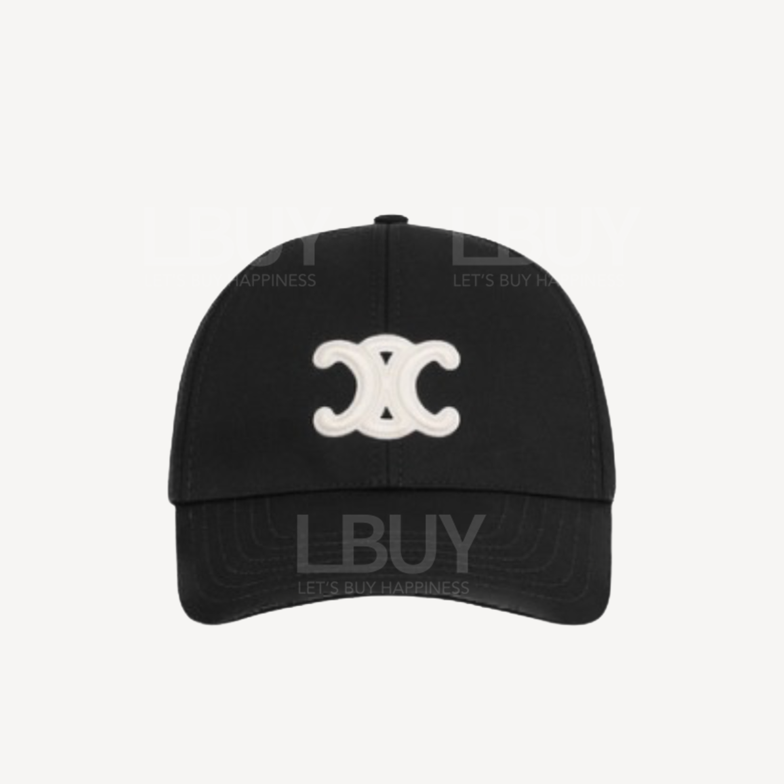 Celine Triomphe Baseball Cap in Cotton Black