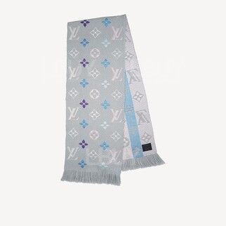 LV Logomania Rainbow 圍巾/頸巾 灰色併色