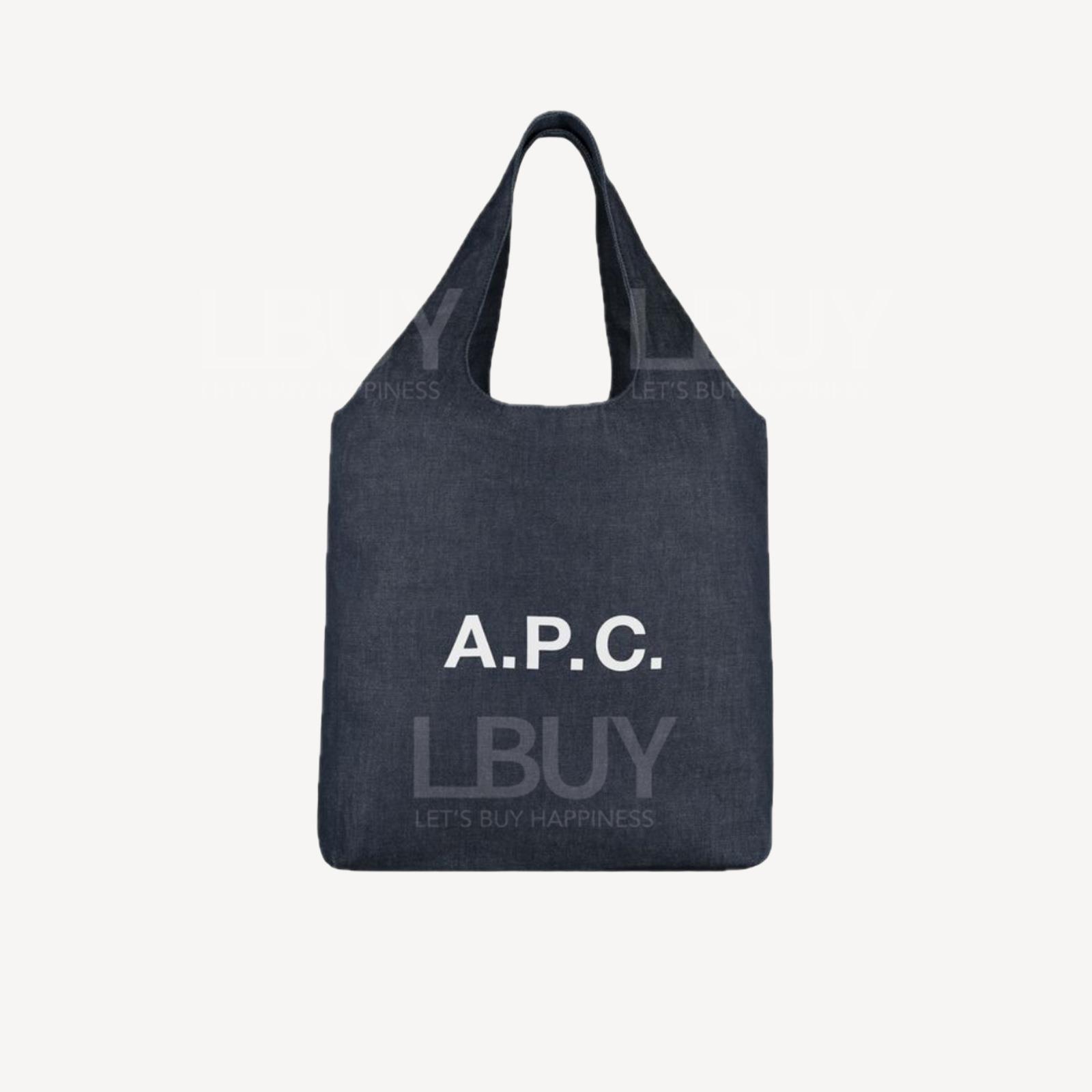 A.P.C. Logo Ninon Large Tote Bag 藍色牛仔大號手挽袋單肩袋