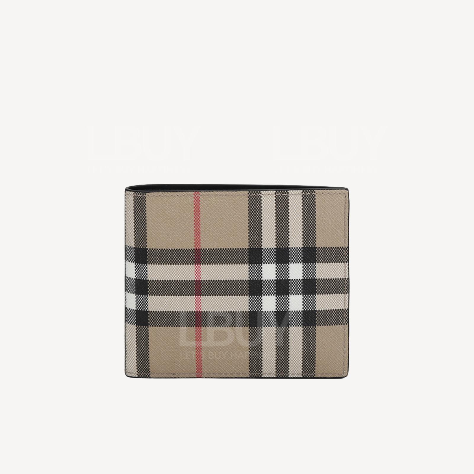 Burberry Logo 經典格紋皮革銀包 80495961