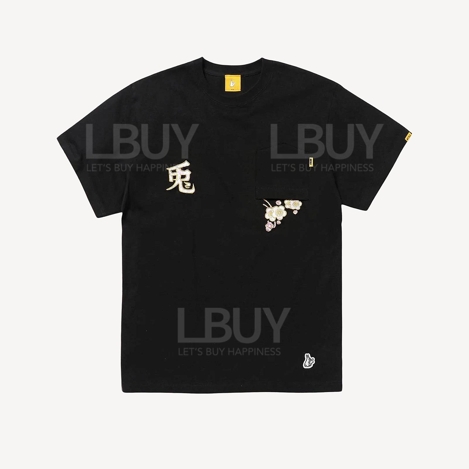 FR2 Reverse Pocket Sakura T-Shirt Black