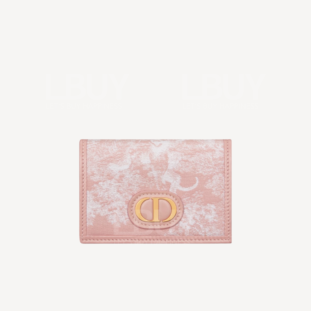 Dior 30 Montaigne Glycine Wallet Pink