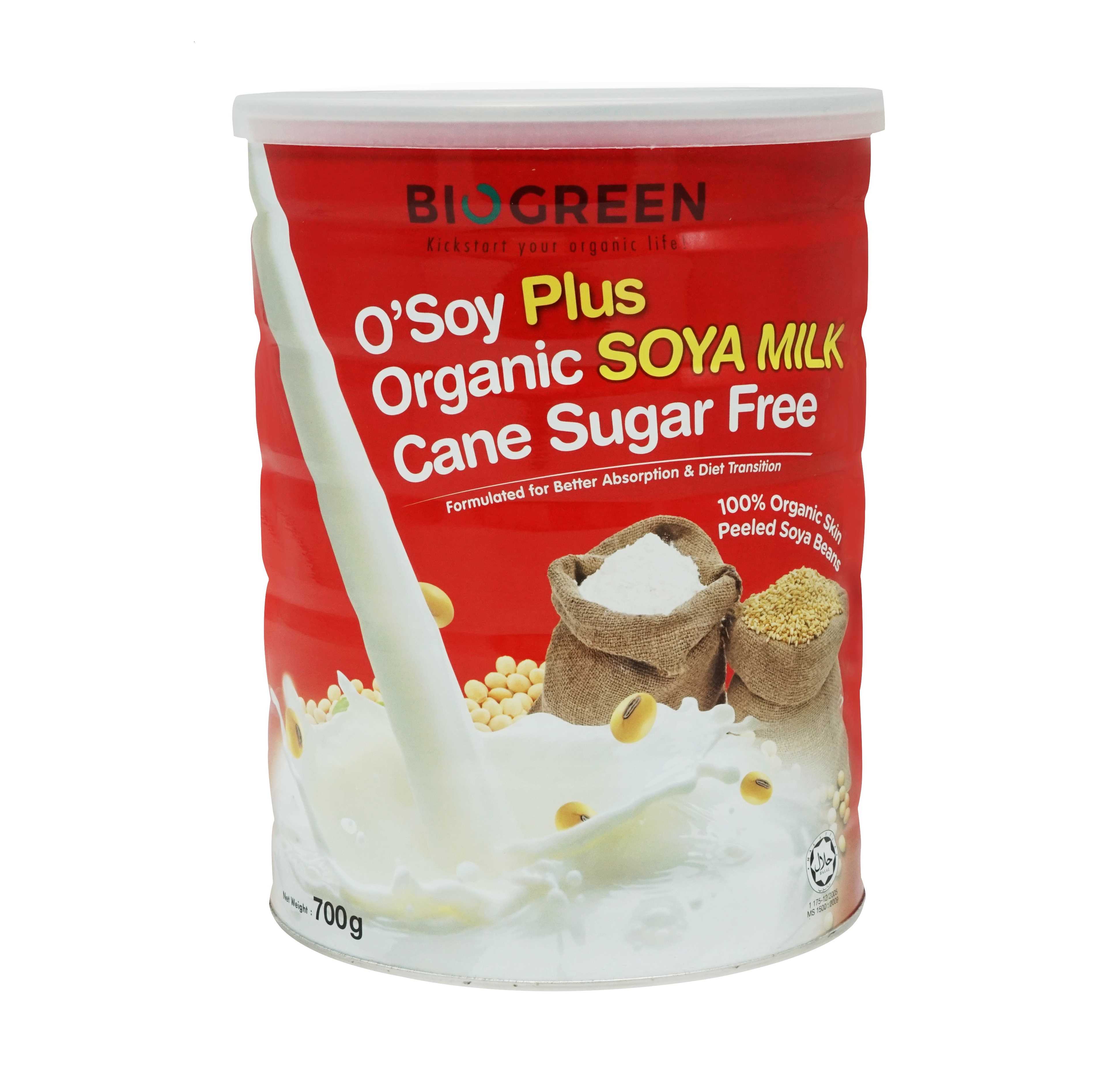Biogreen Org. Soya Milk Powder 700gHK healthy and organic food choices Organic Plus