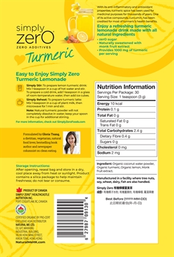 Simply Zero Turmeric Lemonade Supplement (Instant Drink Mix) 90g 