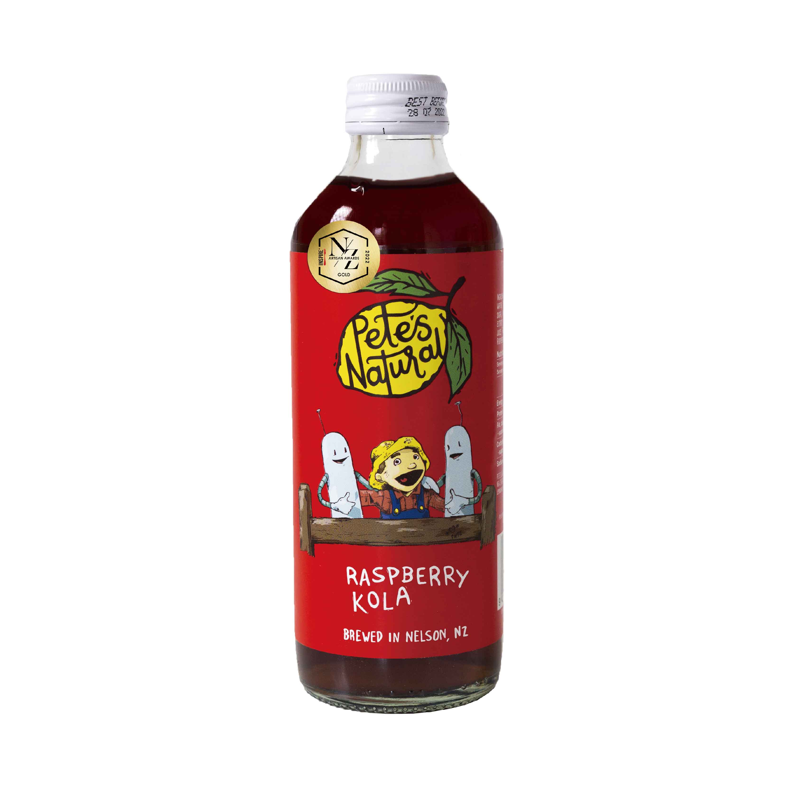 Pete's Natural Raspberry Kola 300ml