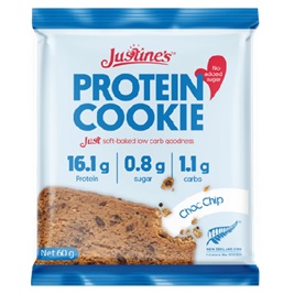 Justine's 巧克力碎蛋白曲奇 60g [試食價]